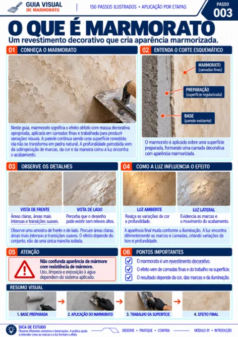Página ilustrada do guia de Marmorato