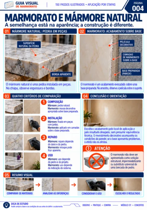 Página ilustrada do guia de Marmorato