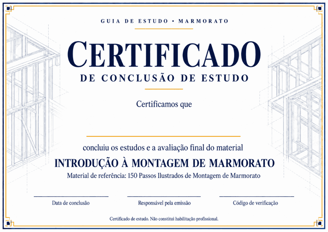 Certificado de conclusão de estudo em Marmorato